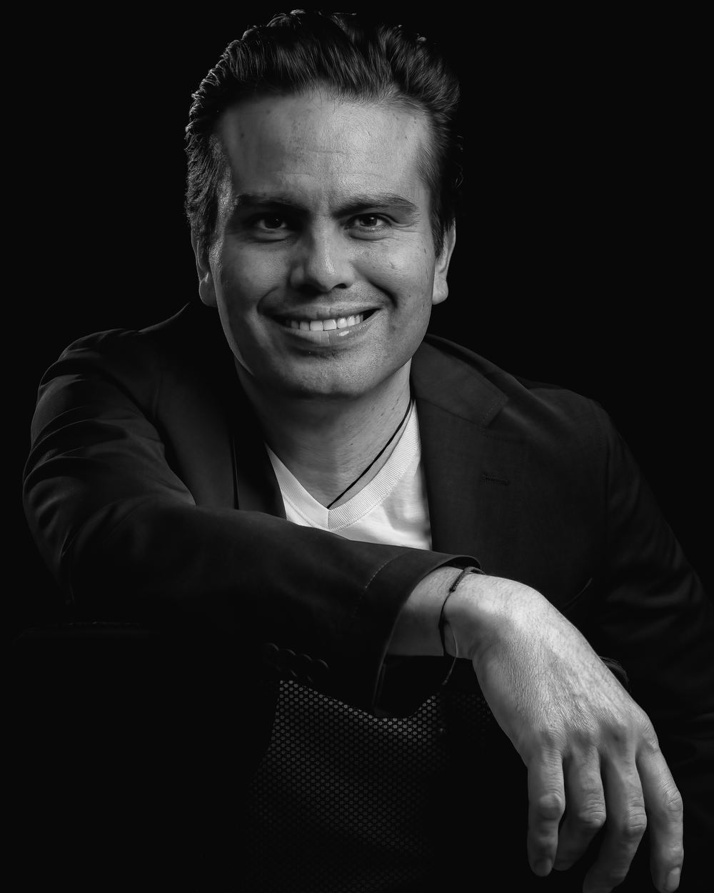 Retrato ejecutivo, postura abierta